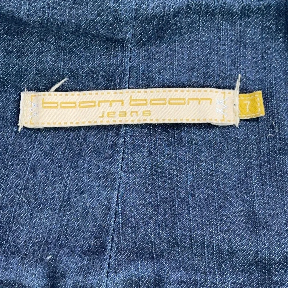 Boom Boom Jeans Womens High Waisted Double Breasted Button Denim Shorts‎ Size 7